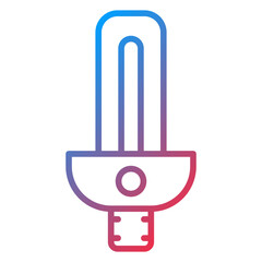 Fluorescent Lamp Icon Style