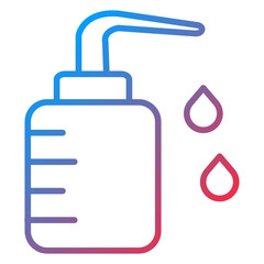 Wash Bottle Icon Style