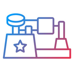 Triple Beam Icon Style