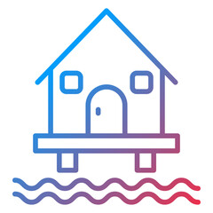 Beach Villa Icon Style