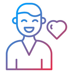 Happy Man Icon Style