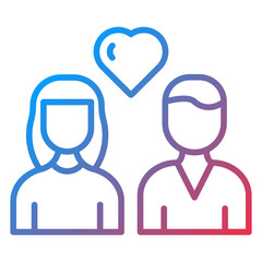 Happy Couple Icon Style