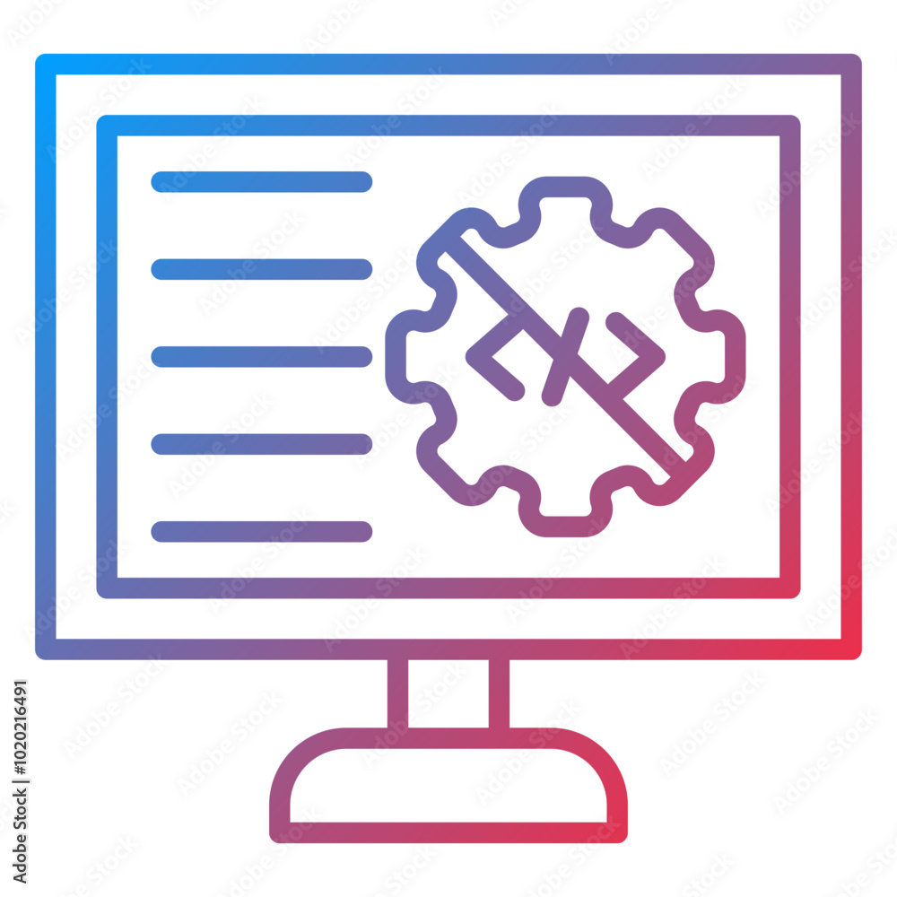 Poster no code development platform icon style
