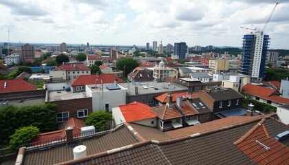 Obraz premium looking down from rooftops