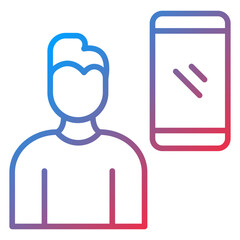 Digital Native Male Icon Style