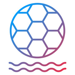 Fototapeta premium Beach Soccer Icon Style