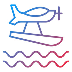 Hydroplane Racing Icon Style