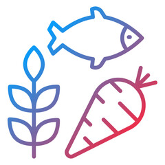 Locally Sourced Food Icon Style