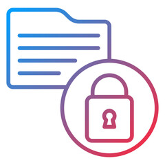 Data Security Icon Style