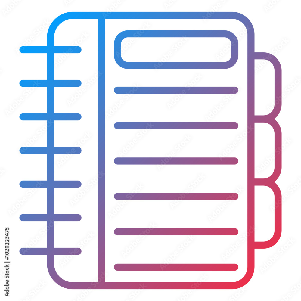 Poster notebook icon style