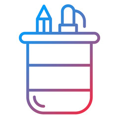 Pencil Box Icon Style