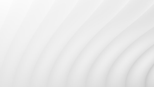 Waves. Neumorphism. Light gray. Abstract background. 3d illustration.