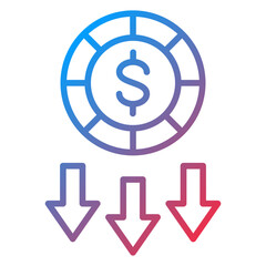 Low Startup Cost Icon Style