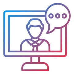 Online Consulting Icon Style