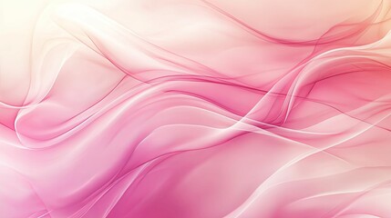 Fototapeta premium Abstract Pink and White Wavy Lines Background