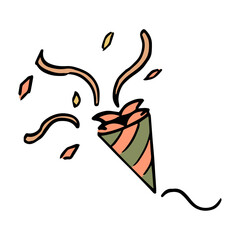 手書き　クラッカー