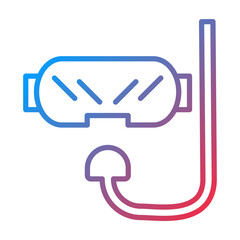 Diving Mask Icon Style