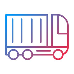 Container Truck Icon Style