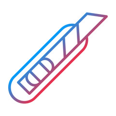 Box Cutter Icon Style
