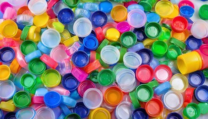 Plastic waste emphasizing the ecological impact