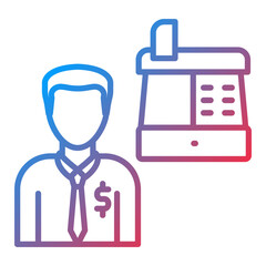 Cashier Icon Style