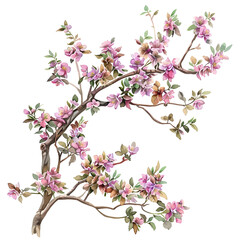 Fototapeta premium Tree Branches Clipart Vector Illustration