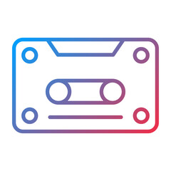 Obraz premium Cassette Icon Style