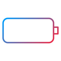 Empty Battery Icon Style