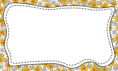 cute flower presentation template design