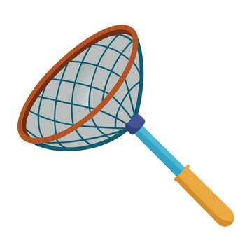 recommend clip art: Fishing net equipment vector illustration