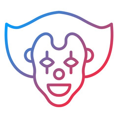Scary Clown Icon Style