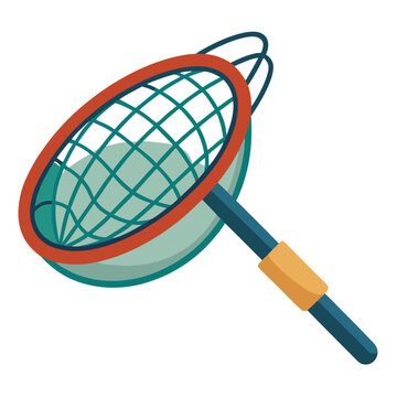 recommend clip art: Fishing net equipment vector illustration