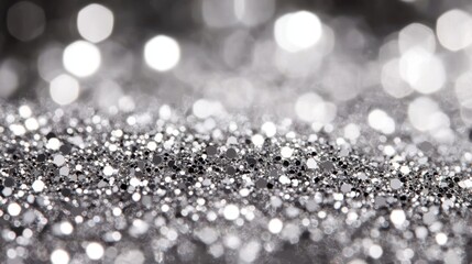 The Silver Glittering Background