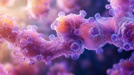 Microscopic View of Cell Structure - Scientific Research