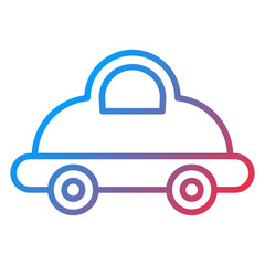 Toy Car Icon Style
