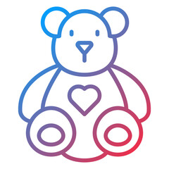 Stuffed Bear Icon Style