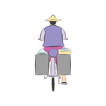 illustration of a cycling trader