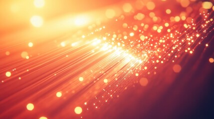 Abstract Orange Light Burst