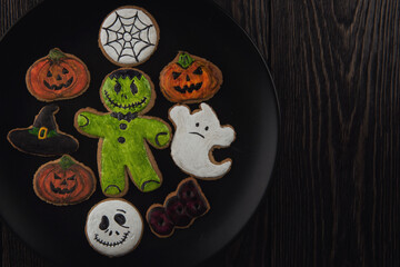 Homemade gingerbreads for Halloween