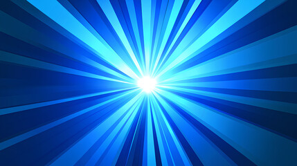 Abstract digital artwork with blue and white radiating lines creating a bright, futuristic effect.