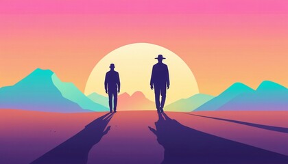  Minimal Desert Silhouettes