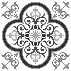 Vintage tiles intricate details for a decorative look.Ceramic paint floor, ornament Collection Patchwork
