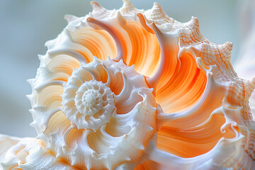 Seashell showing fibonacci spiral for fibonacci day