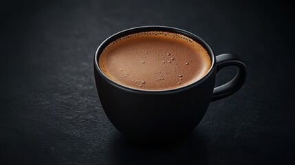 The Elegant Black Coffee Cup