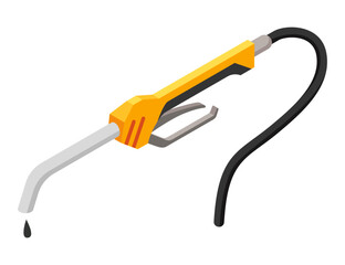 A fuel pump nozzle provides energy for vehicles at gas stations by dispensing gasoline or diesel