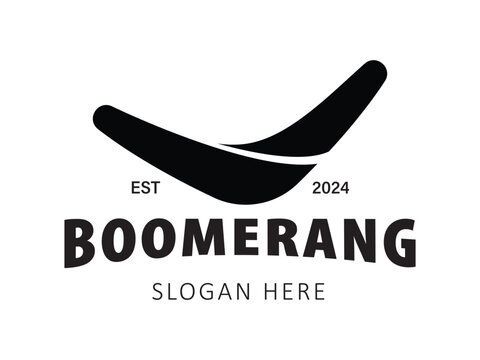 boomerang logo vector design illustrator