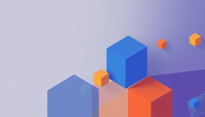 Obraz premium Minimalist Isometric Shapes