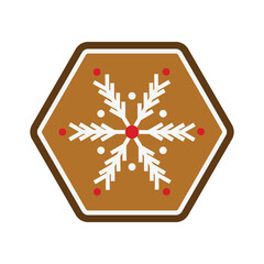 Gingerbread Snowflake