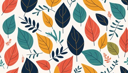 Fototapeta premium Muted Tropical Leaves