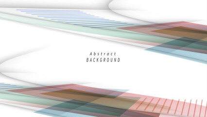 Abstract Waves and Geometric Shapes in Soft Colors